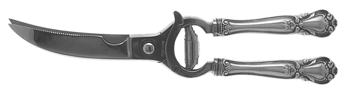 Ancestry (Sterling, 1940) Poultry Shears with Stainless Blades by Weidlich Silver-1