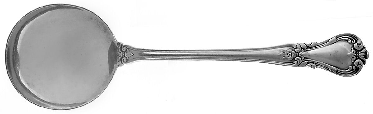 Ancestry (Sterling, 1940) Round Bowl Soup Spoon (Cream Soup) by Weidlich Silver-1