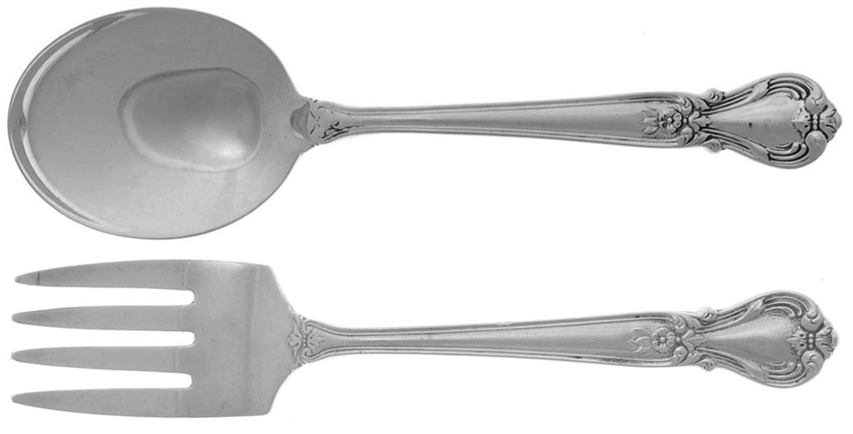 Ancestry (Sterling, 1940) 2 Pc Baby Set (BF, BS) by Weidlich Silver-1