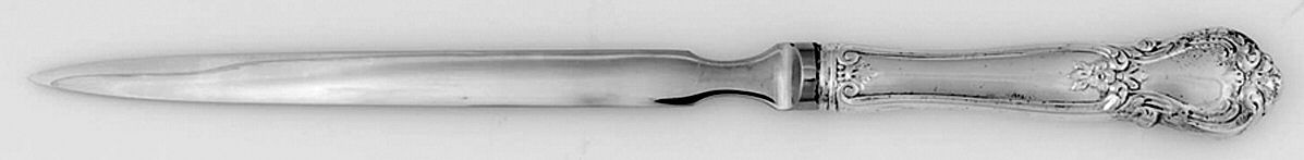 Ancestry (Sterling, 1940) Large Letter Opener with Stainless Blade by Weidlich Silver-1
