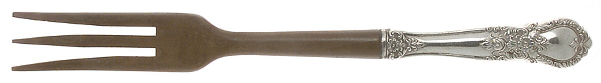 Ballet (Sterling, 1935) Salad Serving Fork with Wooden Prongs by Weidlich Silver-1