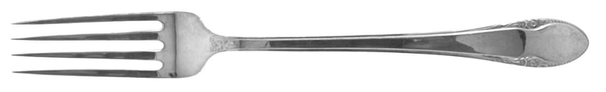 Colonial Bead (Sterling, 1930) Fork by Weidlich Silver-1