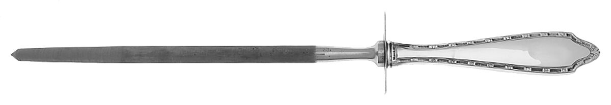 Devon (Sterling, 1925) Large Roast Steel Rod Knife Sharpener by Weidlich Silver-1