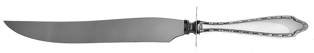 Devon (Sterling, 1925) Large Stainless Blade Roast Carving Knife by Weidlich Silver-1