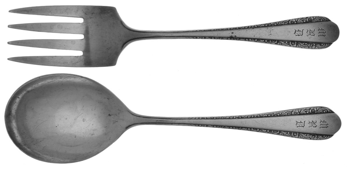 Devotion (Sterling, 1938) 2 Pc Baby Set (BF, BS) by Weidlich Silver-1
