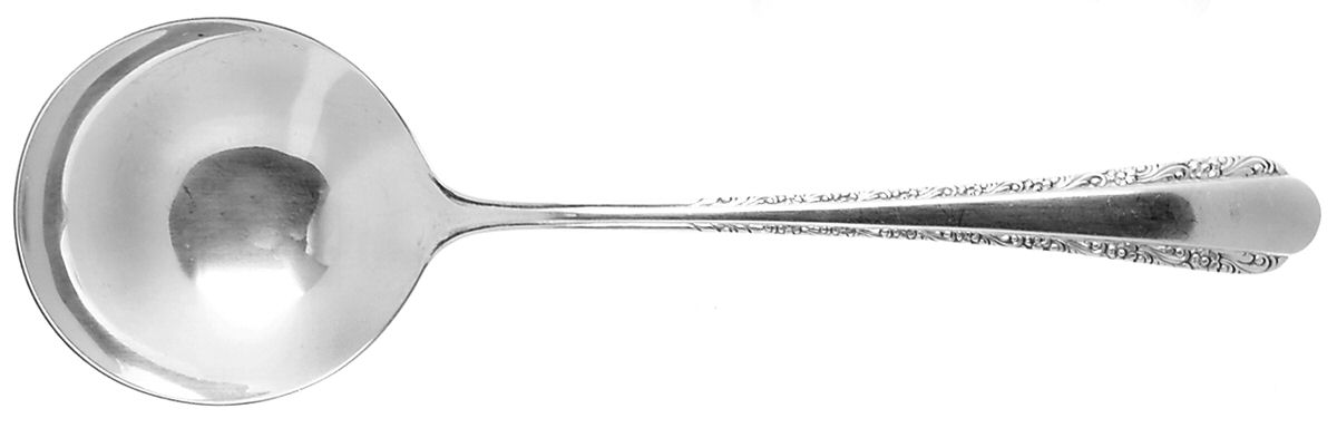 Devotion (Sterling, 1938) Round Bowl Soup Spoon (Bouillon) by Weidlich Silver-1