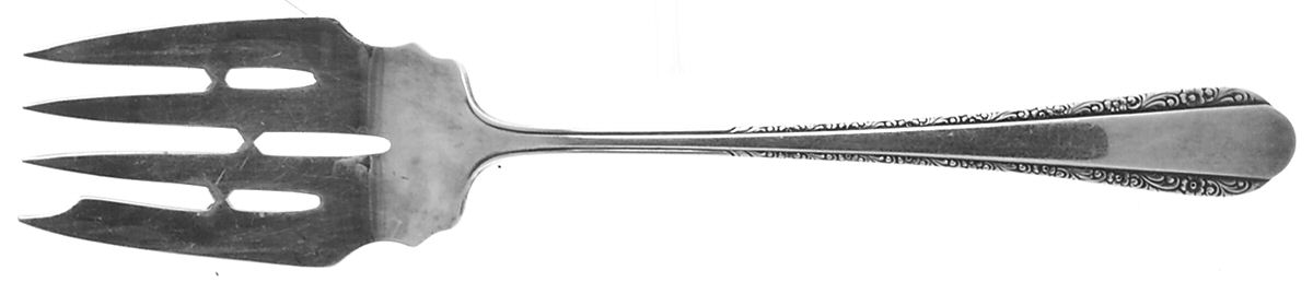 Devotion (Sterling, 1938) Small Solid Cold Meat Serving Fork by Weidlich Silver-1