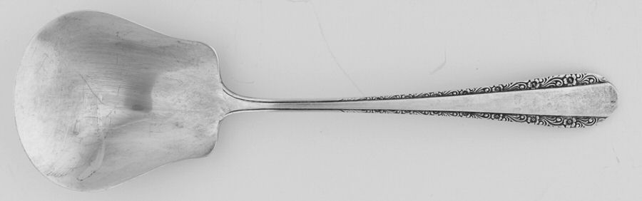 Devotion (Sterling, 1938) Preserve Spoon by Weidlich Silver-1
