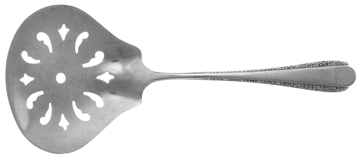 Devotion (Sterling, 1938) Solid Bon Bon Spoon with Pierced Bowl by Weidlich Silver-1