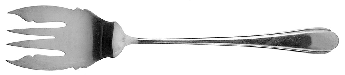 Fiancee (Sterling, 1931) Medium Solid Cold Meat Serving Fork by Weidlich Silver-1