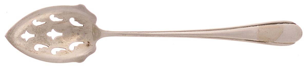 Fiancee (Sterling, 1931) Pierced Bowl Short Handle Olive Spoon by Weidlich Silver-1