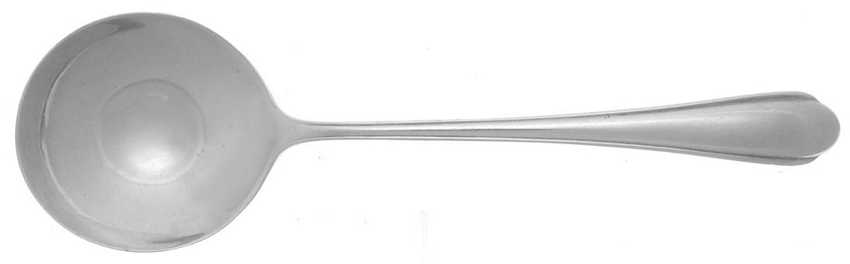 Fiancee (Sterling, 1931) Round Bowl Soup Spoon (Cream Soup) by Weidlich Silver-1