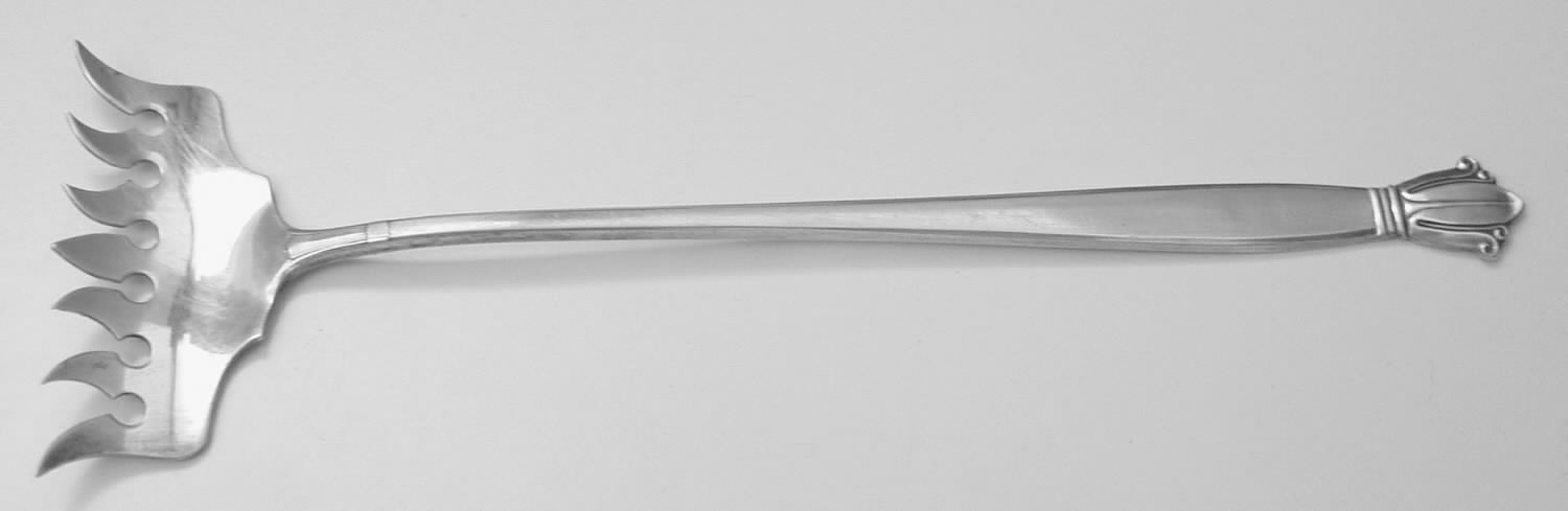 Jenny Lind (Sterling) Large Solid Tined Sardine Serving Fork by Weidlich Silver-1