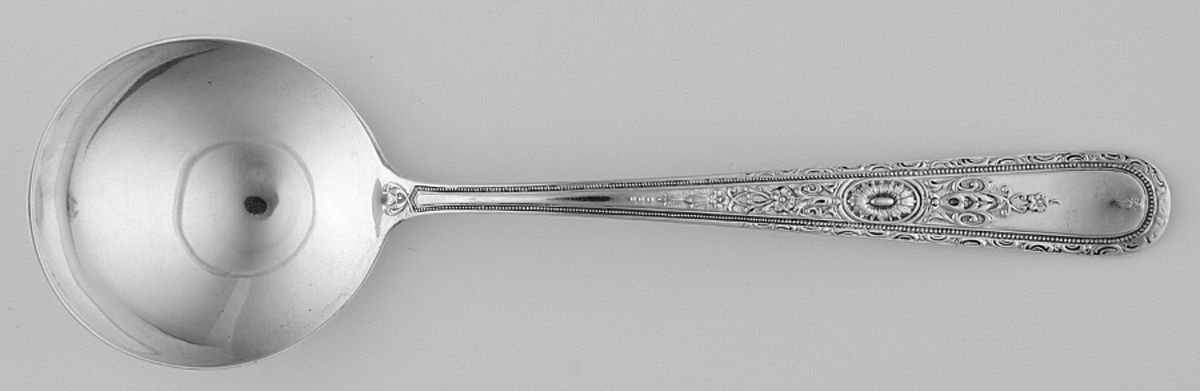Lady Sterling (Sterling, 1925) Round Bowl Soup Spoon (Cream Soup) by Weidlich Silver-1
