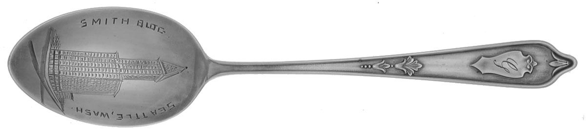No 42 (Sterling, 1920) Souvenir Spoon (Teaspoon) by Weidlich Silver-1