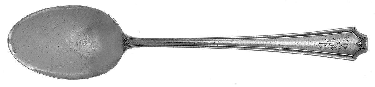 Salisbury (Sterling, 1937) Monogram Teaspoon by Weidlich Silver-1