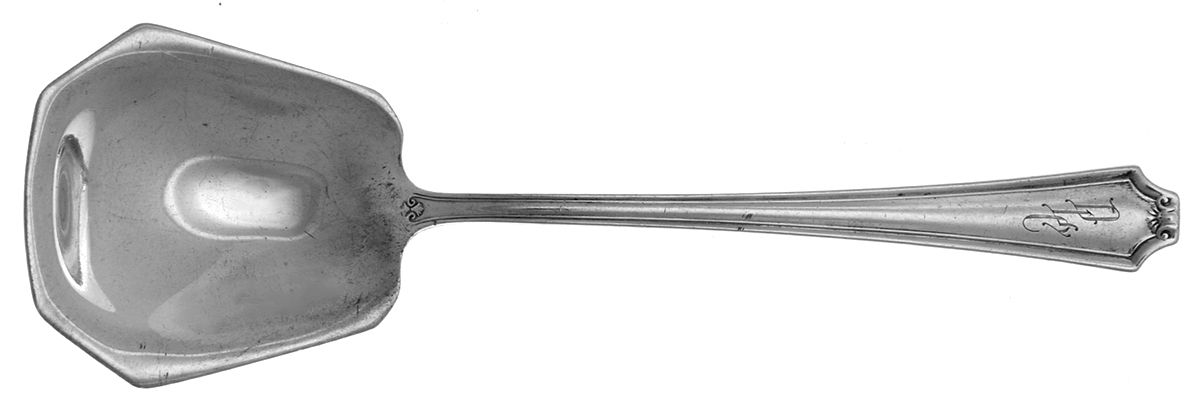 Salisbury (Sterling, 1937) Monogram Sugar Spoon by Weidlich Silver-1