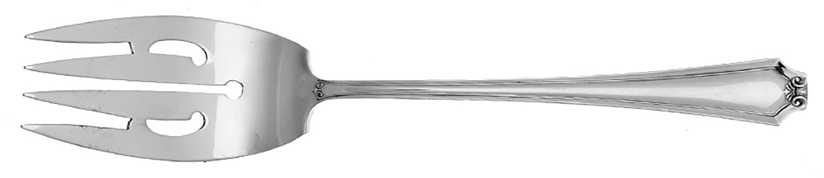 Salisbury (Sterling, 1937) Small Solid Cold Meat Serving Fork by Weidlich Silver-1