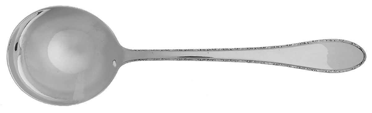Silver Thread (Sterling, 1940) Round Bowl Soup Spoon (Cream Soup) by Weidlich Silver-1