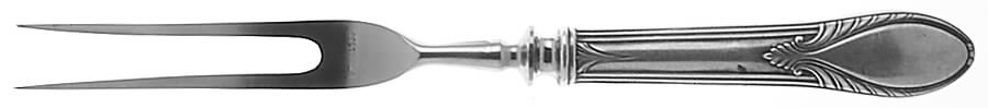 Stratfield (Sterling, 1927) Small Steak Carving Fork with Stainless Prongs by Weidlich Silver-1