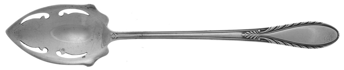 Stratfield (Sterling, 1927) Pierced Bowl Short Handle Olive Spoon by Weidlich Silver-1