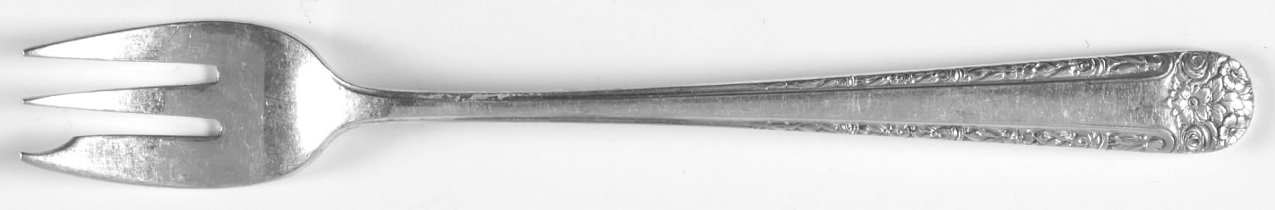 Tea Rose (Sterling, 1940) Cocktail/Seafood Fork by Weidlich Silver-1