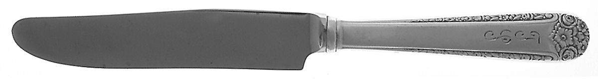 Tea Rose (Sterling, 1940) Hollow Handle Youth Knife by Weidlich Silver-1