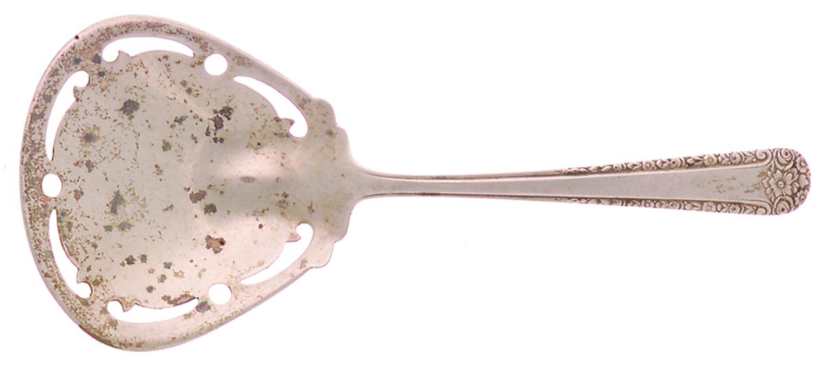 Tea Rose (Sterling, 1940) Solid Bon Bon Spoon by Weidlich Silver-1