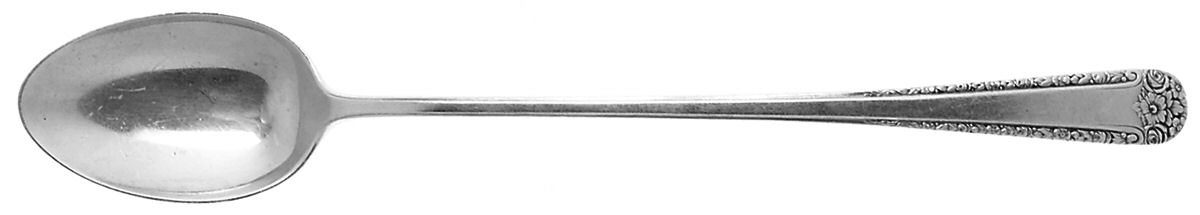 Tea Rose (Sterling, 1940) Iced Tea Spoon by Weidlich Silver-1