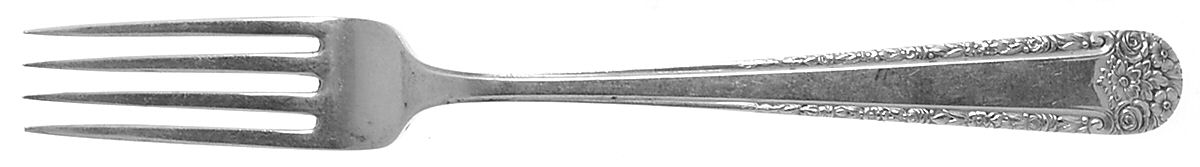 Tea Rose (Sterling, 1940) Fork by Weidlich Silver-1