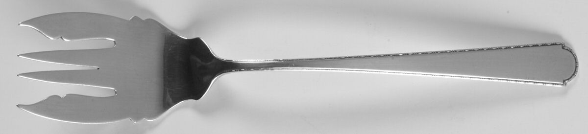 Virginia Sterling (Sterling, 1929) Medium Solid Cold Meat Serving Fork by Weidlich Silver-1