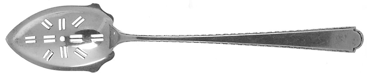Virginia Sterling (Sterling, 1929) Pierced Bowl Short Handle Olive Spoon by Weidlich Silver-1