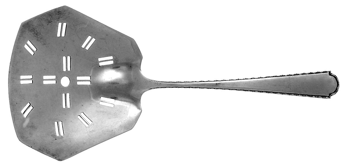 Virginia Sterling (Sterling, 1929) Solid Bon Bon Spoon with Pierced Bowl by Weidlich Silver-1