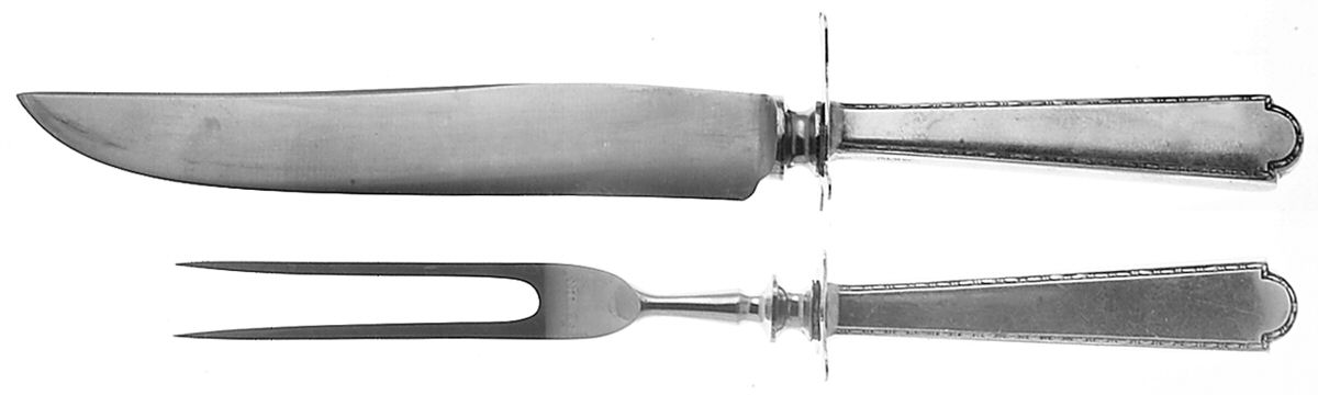 Virginia Sterling (Sterling, 1929) Small Stainless Blade 2-Piece Steak Carving Set by Weidlich Silver-1