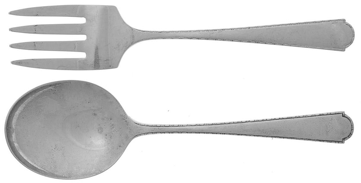 Virginia Sterling (Sterling, 1929) 2 Pc Baby Set (BF, BS) by Weidlich Silver-1