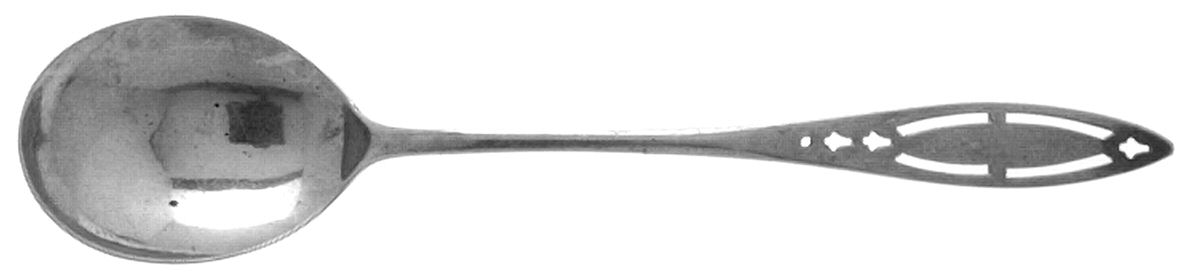 WED2 (STERLING) Large Sherbet Spoon by Weidlich Silver-1