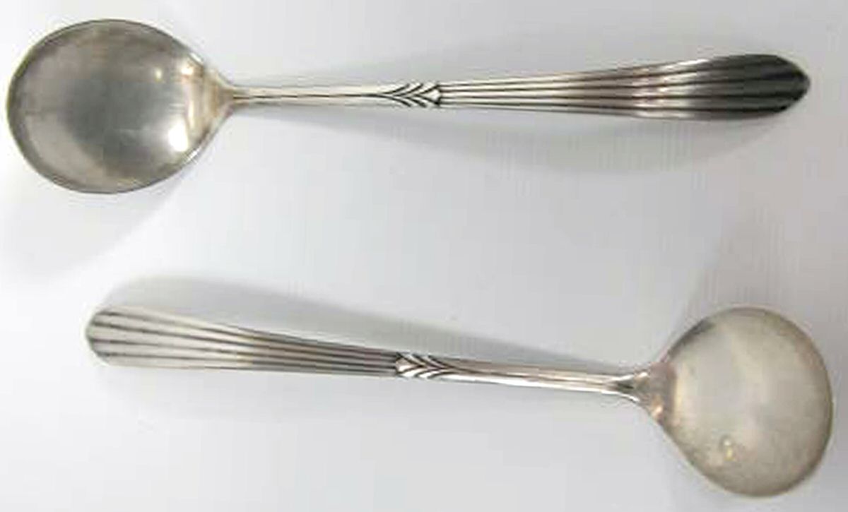 WED6 (STERLING) Solid Piece Cream Ladle by Weidlich Silver-1