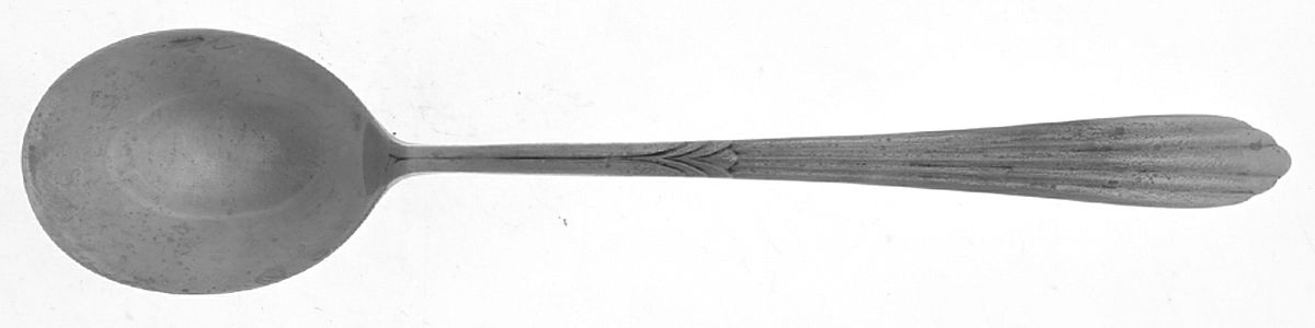 WED6 (STERLING) Large Chocolate Spoon by Weidlich Silver-1