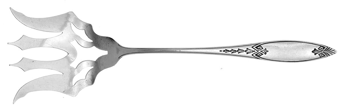 WED7 (STERLING) Small Chipped Beef Fork by Weidlich Silver-1