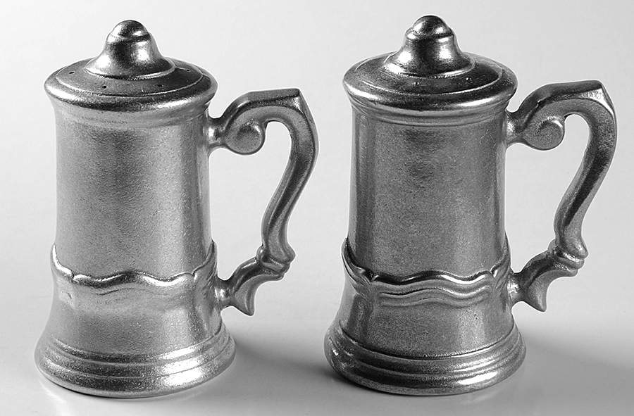 Country French (Armetale, Hollowware, Satin) Salt and Pepper Set by Wilton Armetale-1