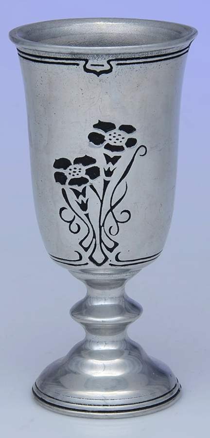 Fleurs Nouveau (Armetale, Hollowware) Water Goblet by Wilton Armetale-1