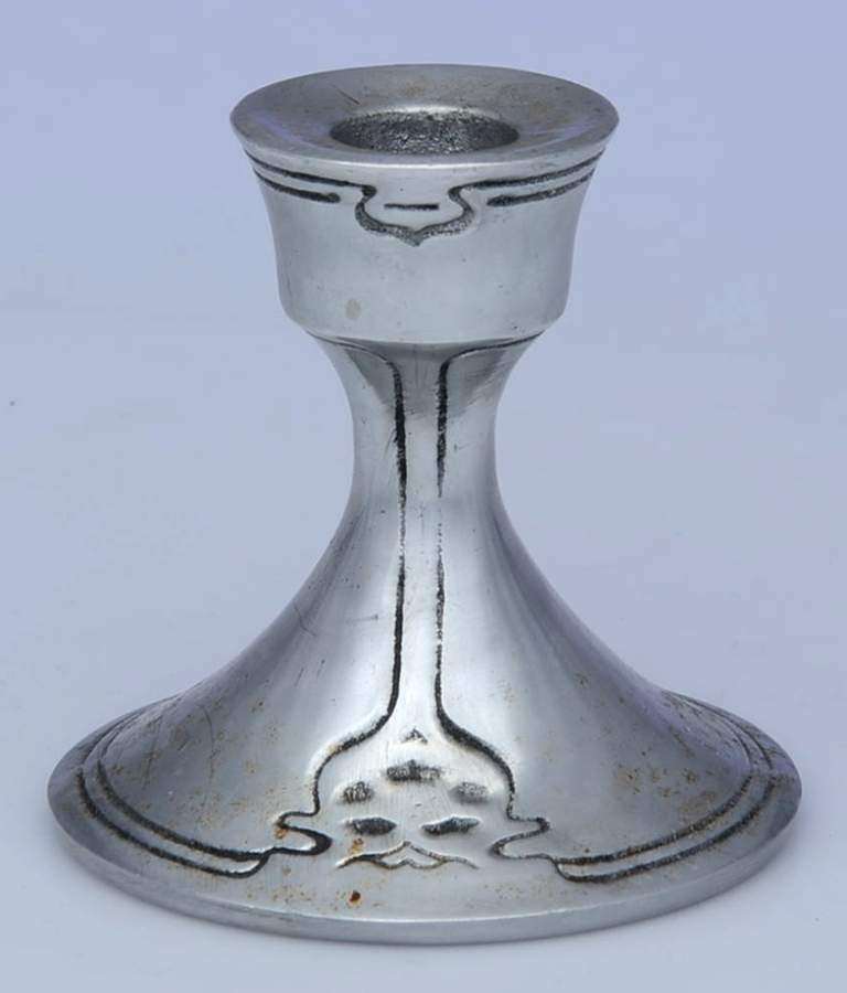 Fleurs Nouveau (Armetale, Hollowware) Console Candleholder by Wilton Armetale-1