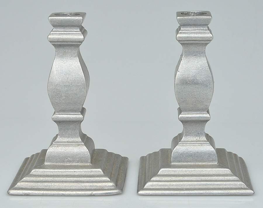 Armetale Hollowware (Non-Silver) Pair of 6" Candlesticks by Wilton Armetale-1