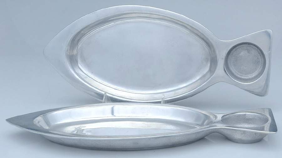 Armetale Hollowware (Non-Silver) Pair of 1 Piece Chip & Dips by Wilton Armetale-1