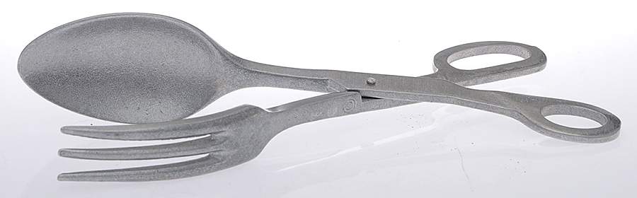 Plough Tavern (Armetale, Hollowware, Satin) 1-Piece Salad Tongs by Wilton Armetale-1