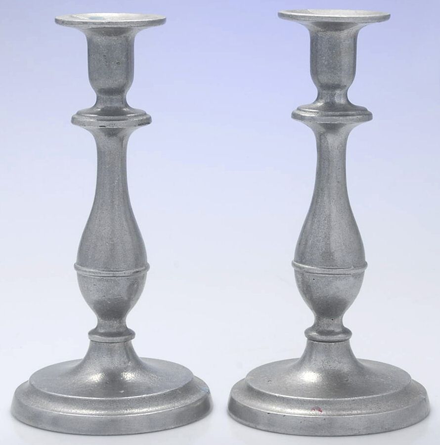 Armetale Hollowware (Non-Silver) Pair of 9" Candlesticks by Wilton Armetale-1