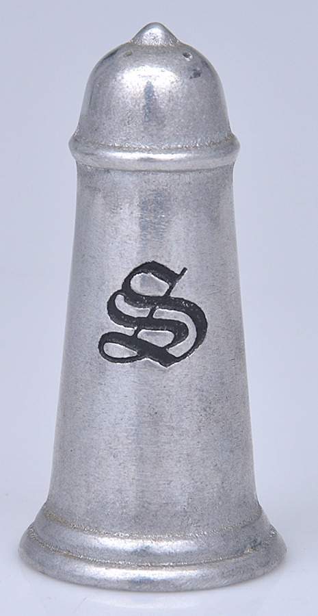 Plough Tavern (Armetale, Hollowware) Salt Shaker by Wilton Armetale-1