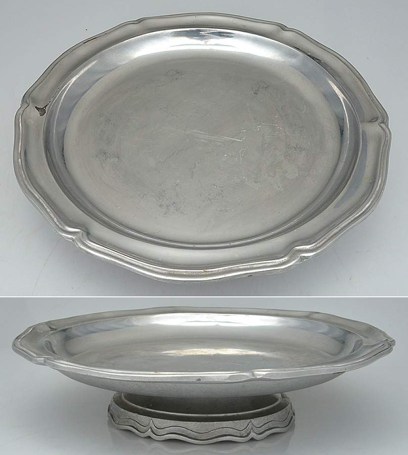 Queen Anne (Armetale, Hollowware, Glossy) Lazy Susan, Missing Liner by Wilton Armetale-1