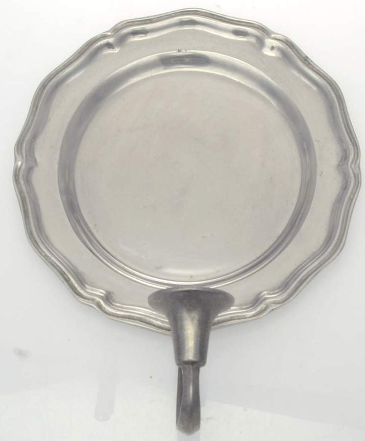 Queen Anne (Armetale, Hollowware, Glossy) Wall Plate Candleholder by Wilton Armetale-1