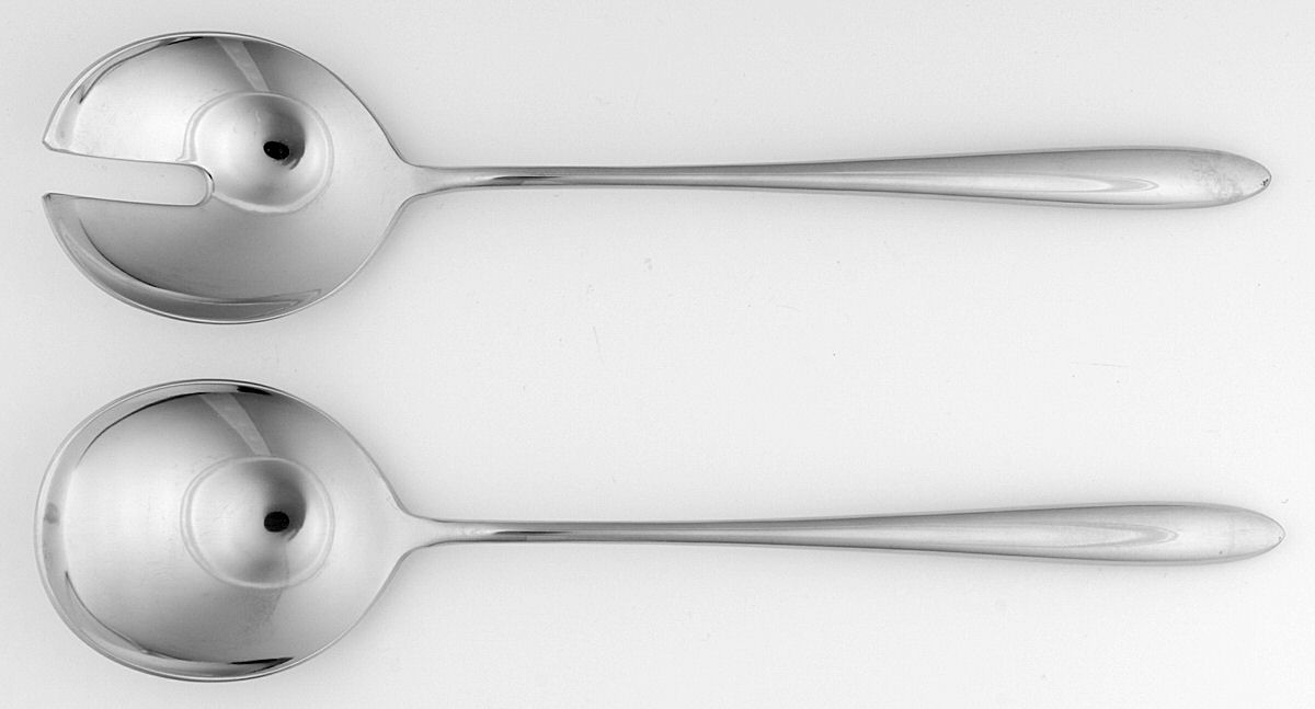 Aura (Stainless) (2 Pc) Solid Salad Set by Wilkens-1